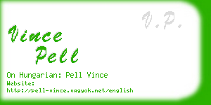 vince pell business card